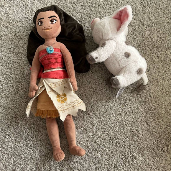 Disney Store Princess Moana 21” Doll & Pua Pig Plush - Picture 3 of 10